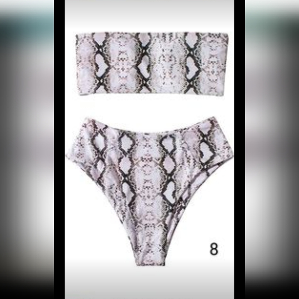 Brand New Omkagi Tube Top Bandeau Bikini